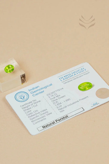 Light-Coded Peridot - 2.18 Ct 