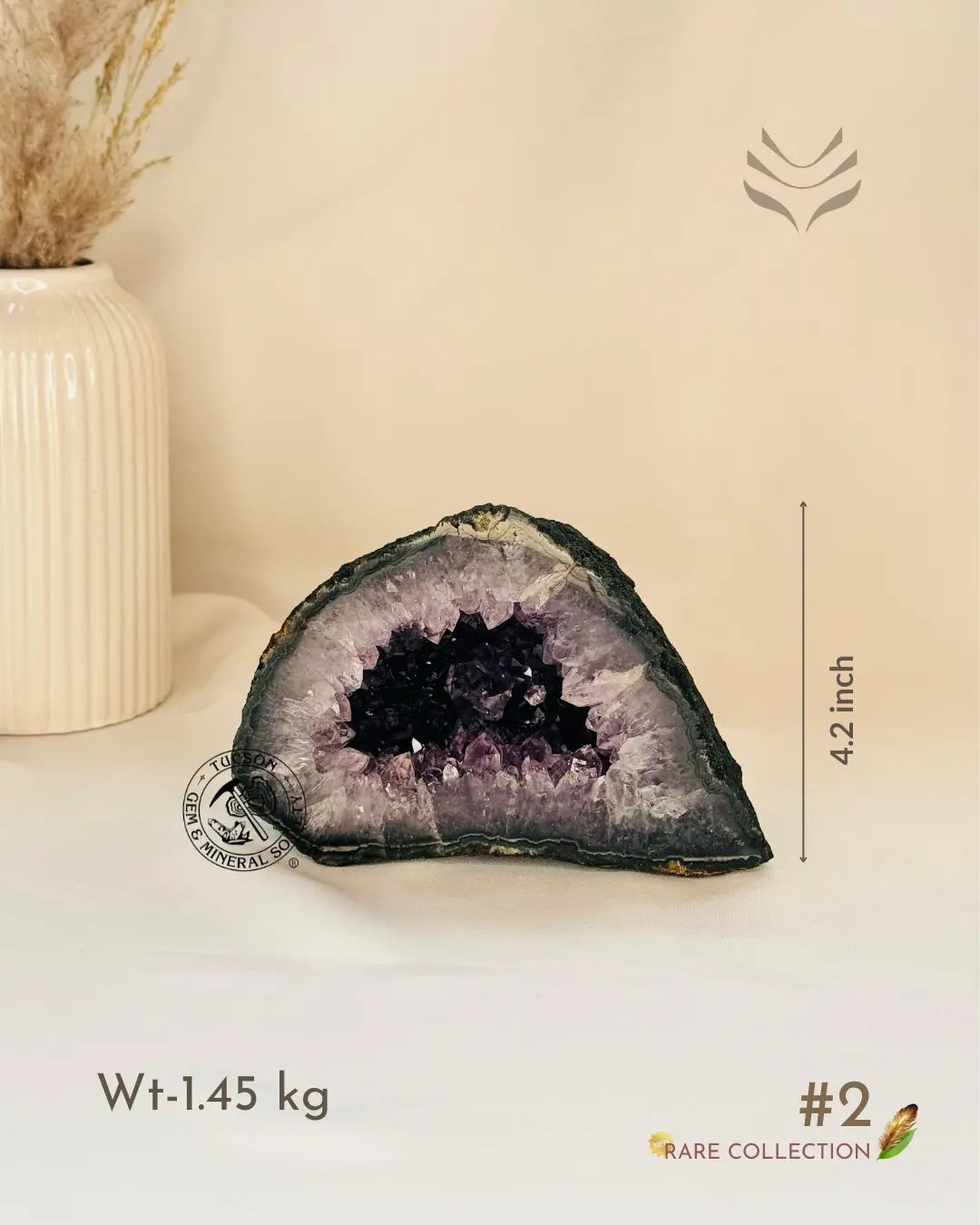 Light-Coded Positive Energy Convertor -  Amethyst Geode 