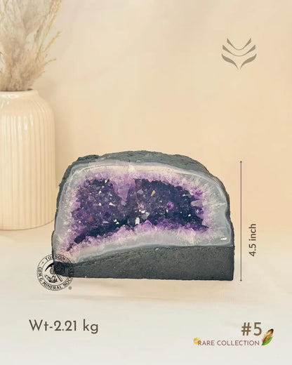 Light-Coded Positive Energy Convertor -  Amethyst Geode 