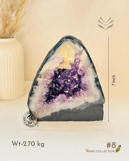 Light-Coded Positive Energy Convertor -  Amethyst Geode 
