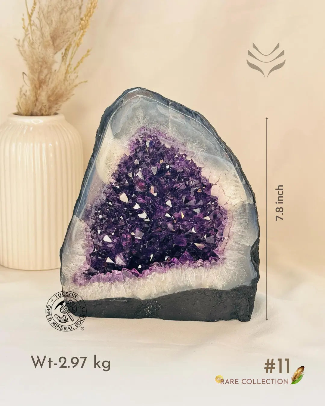 Light-Coded Positive Energy Convertor -  Amethyst Geode 