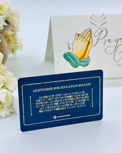 Light-Coded Prayer Card - For Education Success 