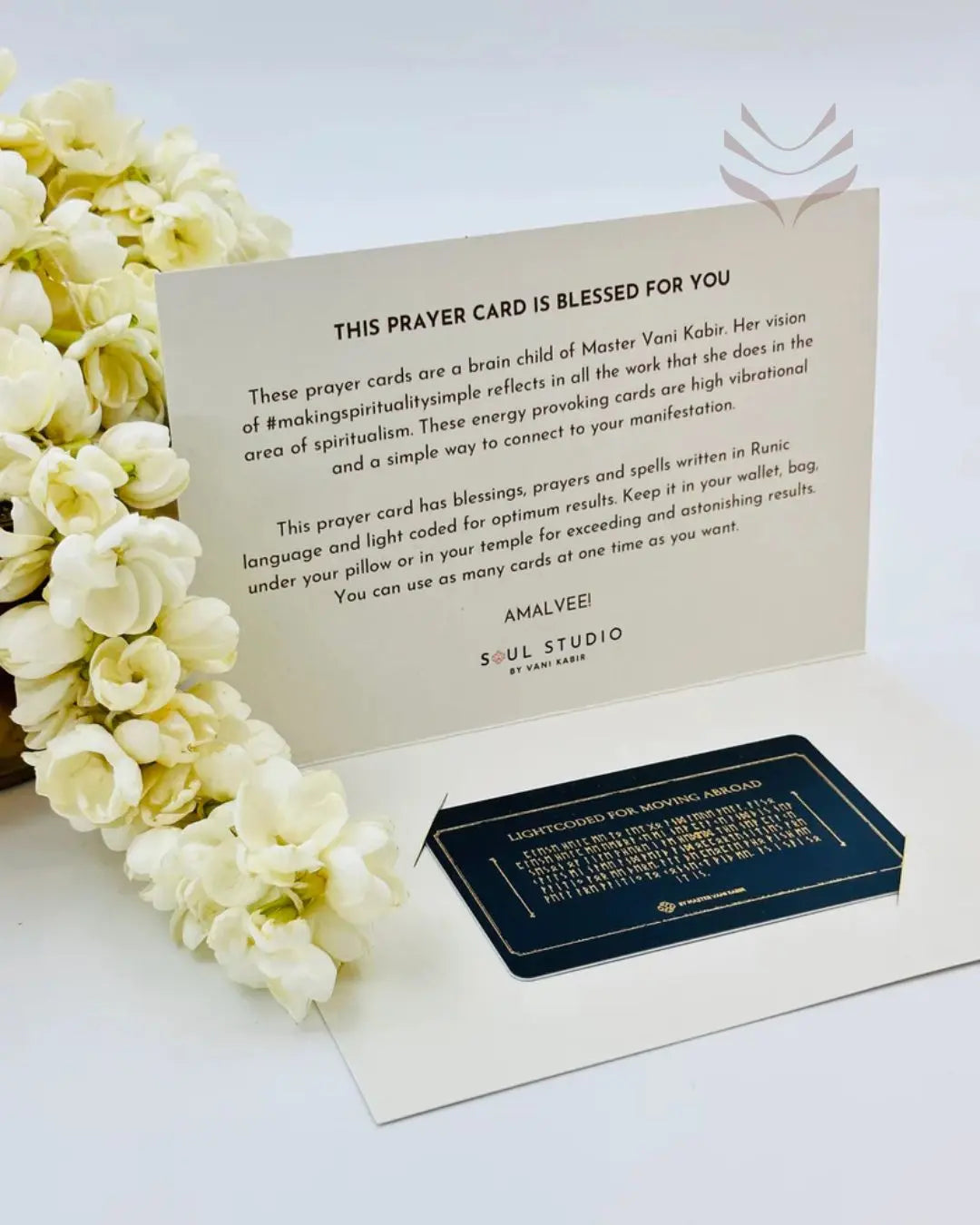 Light-Coded Prayer Card - For Moving Abroad 