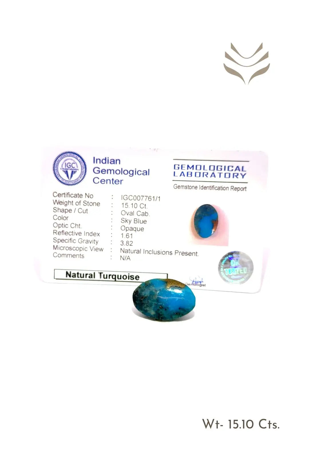 Light-Coded Premium Turquoise - 15.10 Ct 