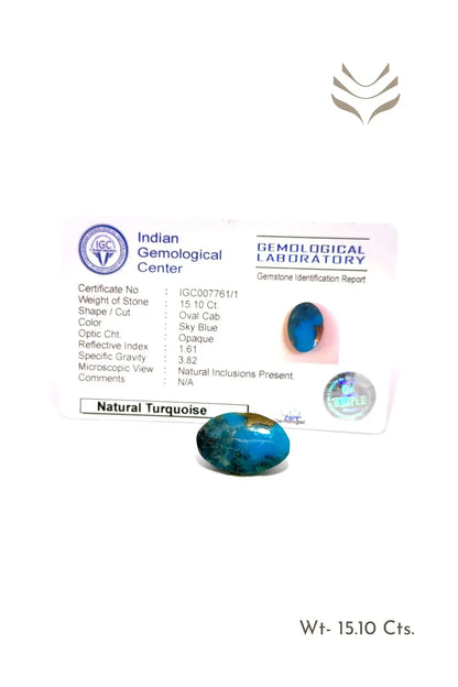 Light-Coded Premium Turquoise - 15.10 Ct 