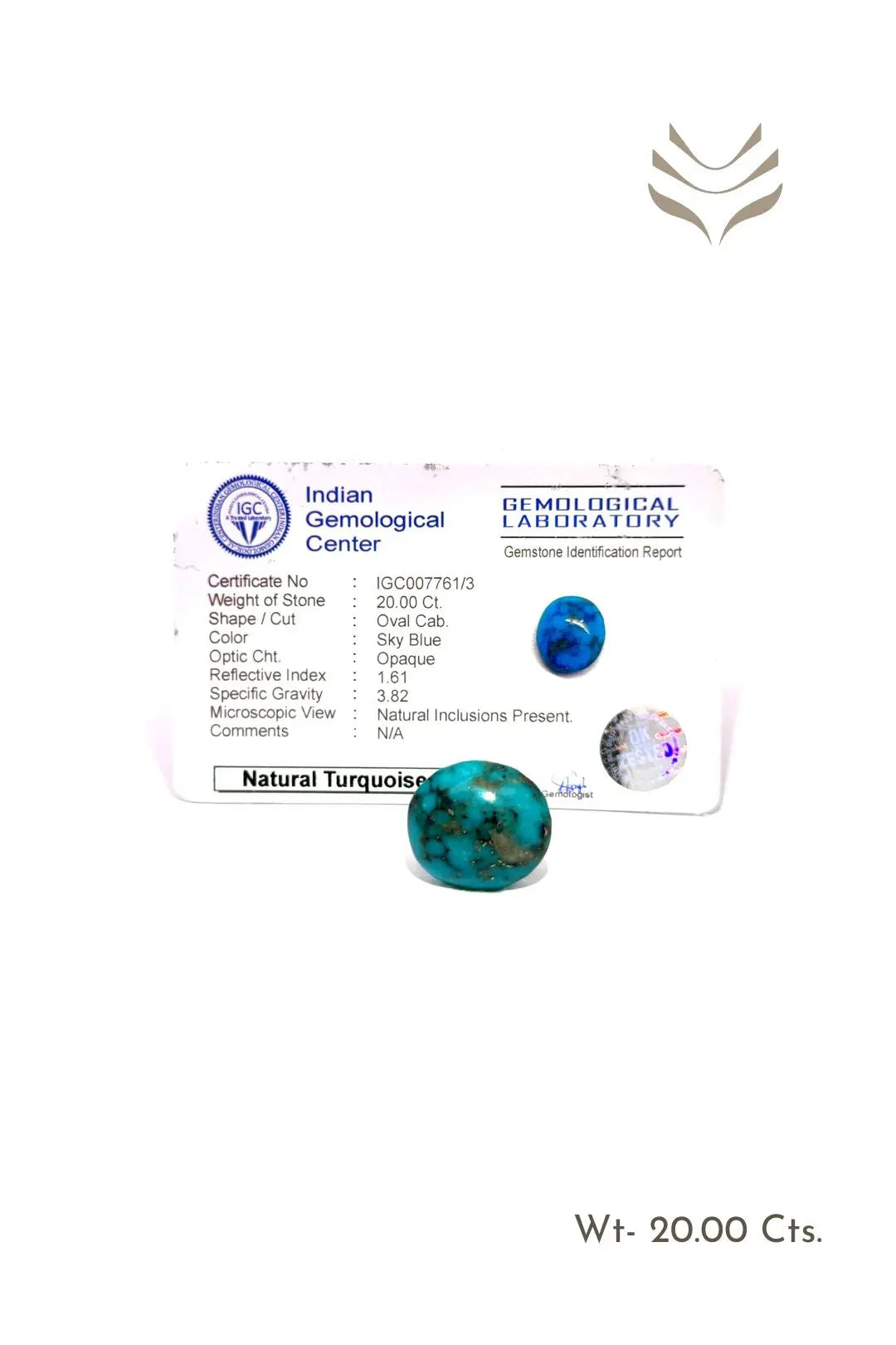 Light-Coded Premium Turquoise - 20.00 Ct 