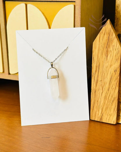 Light-Coded Rose Quartz - Double Terminated Pendant For Self Love 