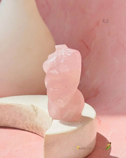 Light-Coded Rose Quartz-To Be Mother Statue 