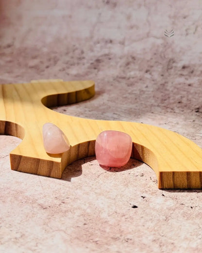 Light-Coded Rose Quartz Tumbles 