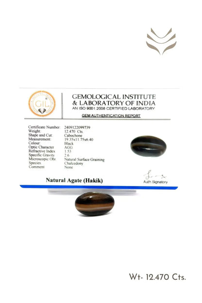 Light-Coded Sulemani Hakik - 12.47 Ct 