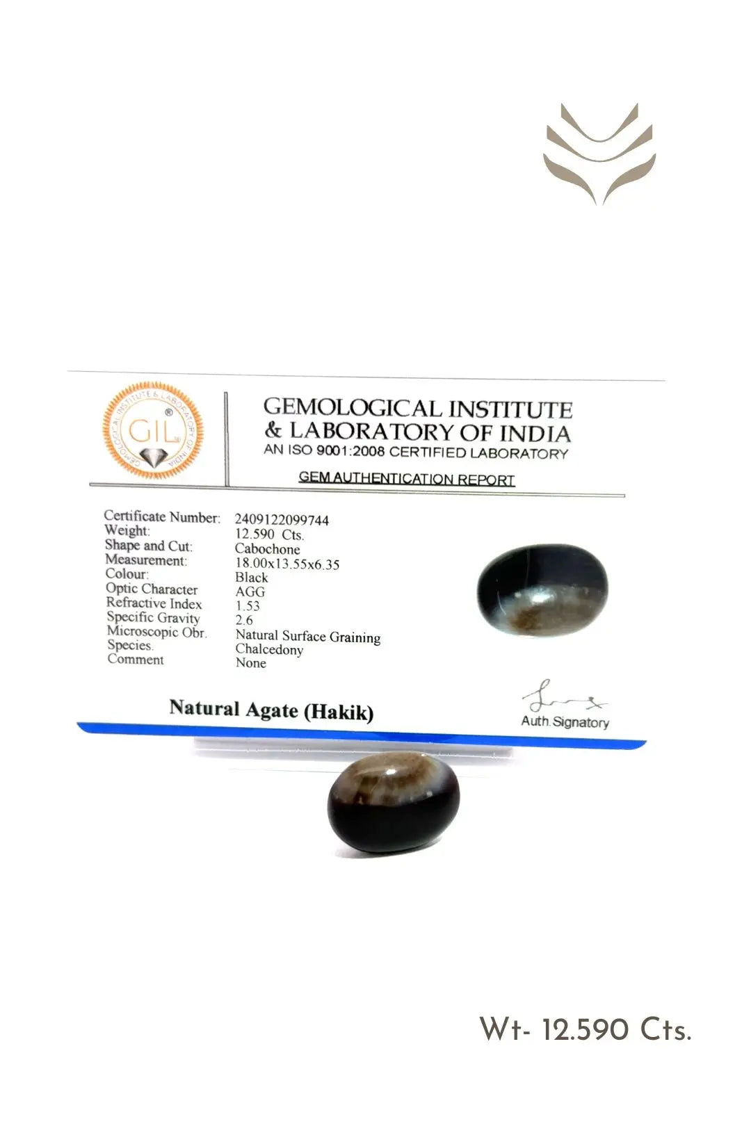 Light-Coded Sulemani Hakik - 12.59 Ct 