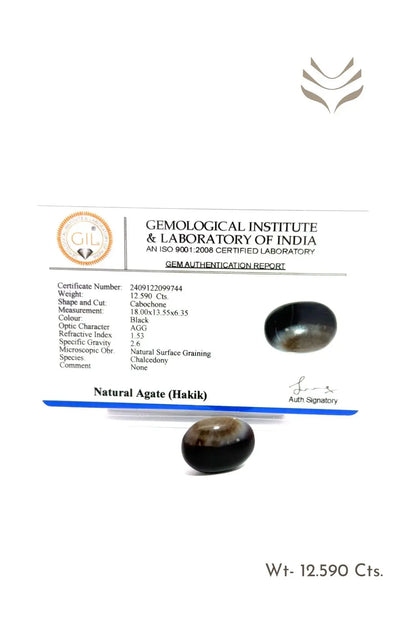 Light-Coded Sulemani Hakik - 12.59 Ct 