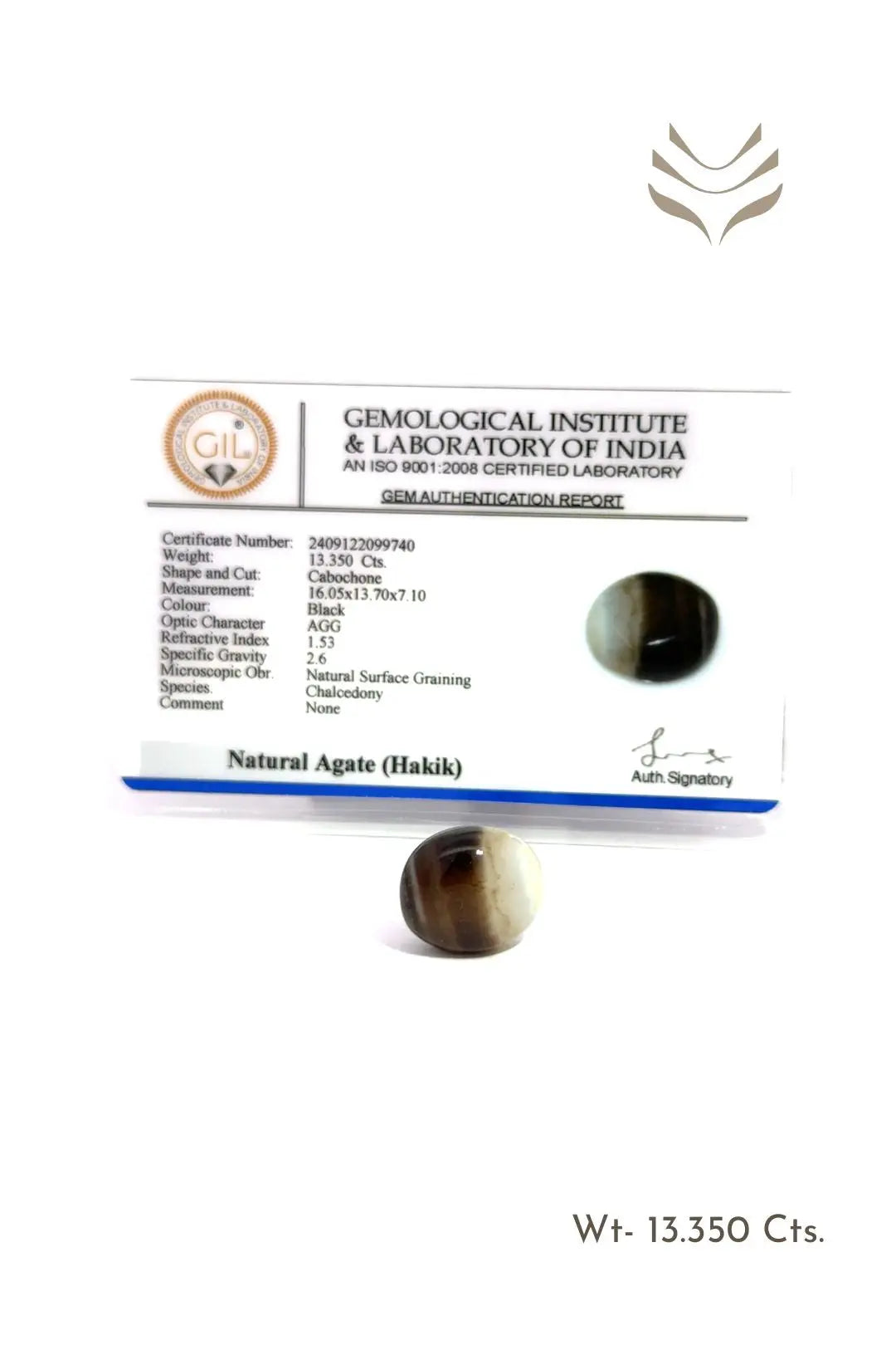 Light-Coded Sulemani Hakik - 13.35 Ct 