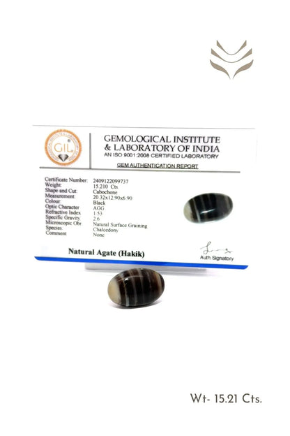 Light-Coded Sulemani Hakik - 15.21 Ct 