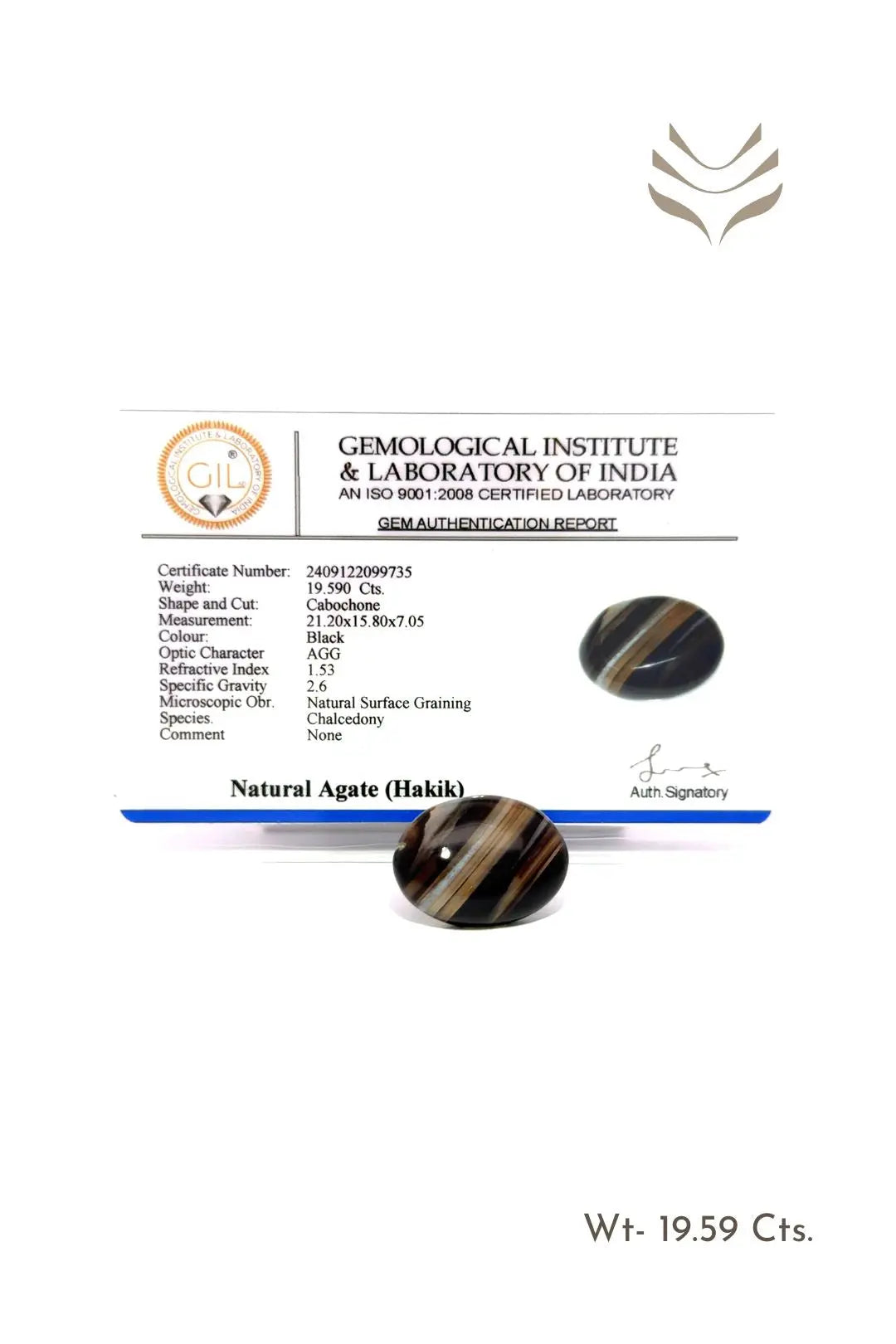 Light-Coded Sulemani Hakik - 19.59 Ct 