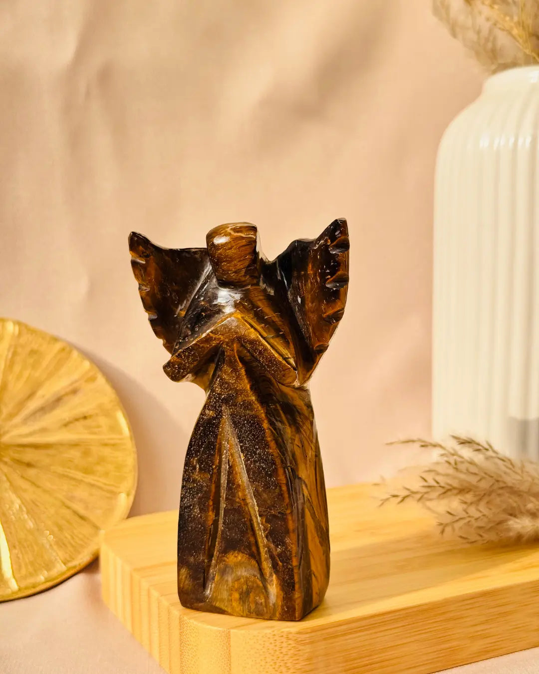 Light-Coded Tiger's Eye Angel 