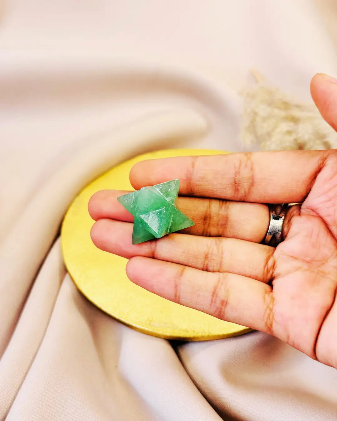 Light-Coded Transport of God Merkaba - Green Aventurine 