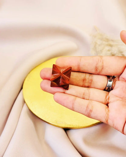 Light-Coded Transport of God Merkaba - Red Jasper 