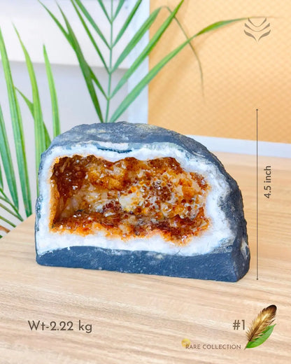 Light-Coded Wealth Magnet Citrine Geode (Part-1) 