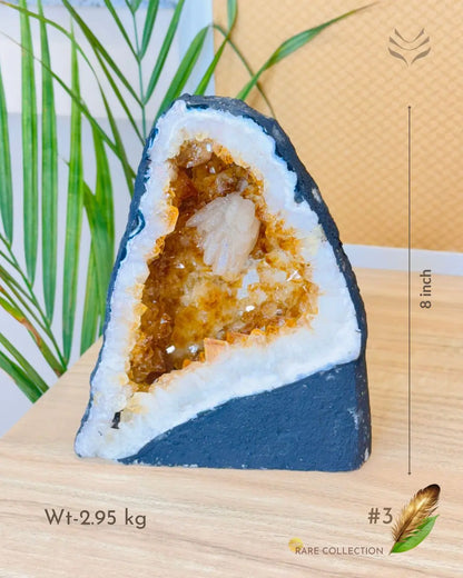 Light-Coded Wealth Magnet Citrine Geode (Part-1) 