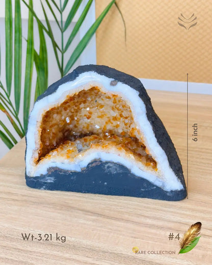 Light-Coded Wealth Magnet Citrine Geode (Part-1) 