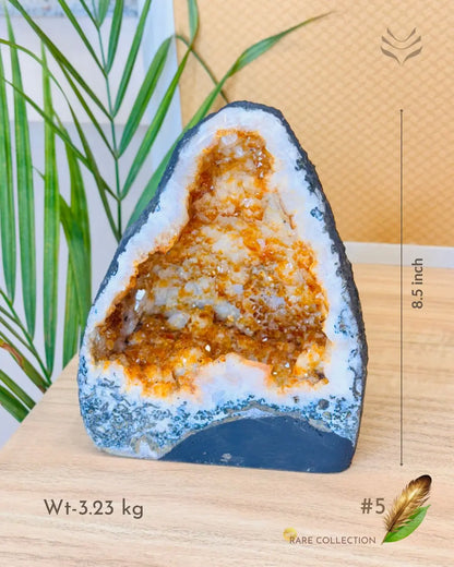 Light-Coded Wealth Magnet Citrine Geode (Part-1) 
