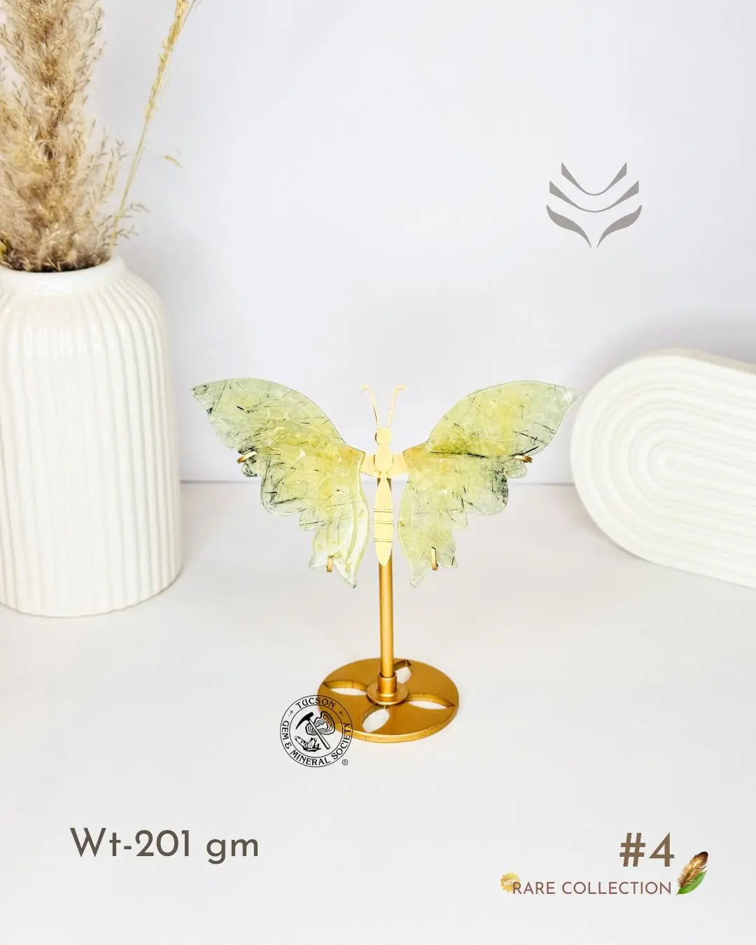 Light-Coded Wings Of Growth - Prehnite #4 