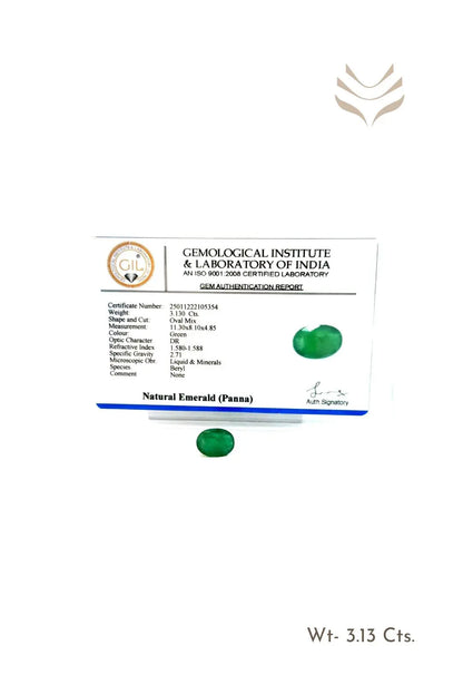 Light-Coded Zambian Emerald - 3.13 Ct 