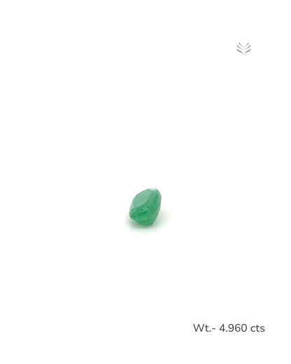 Light-Coded Zambian Emerald - 4.960 Ct 