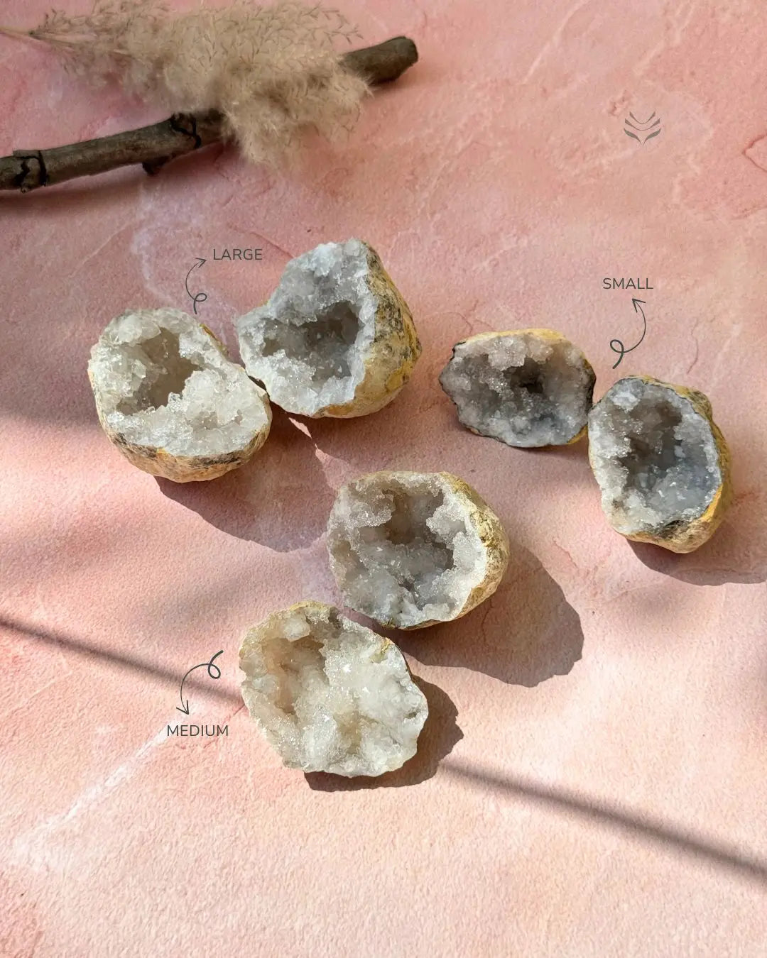 LightCoded Clear Quartz Manifestation Geode 