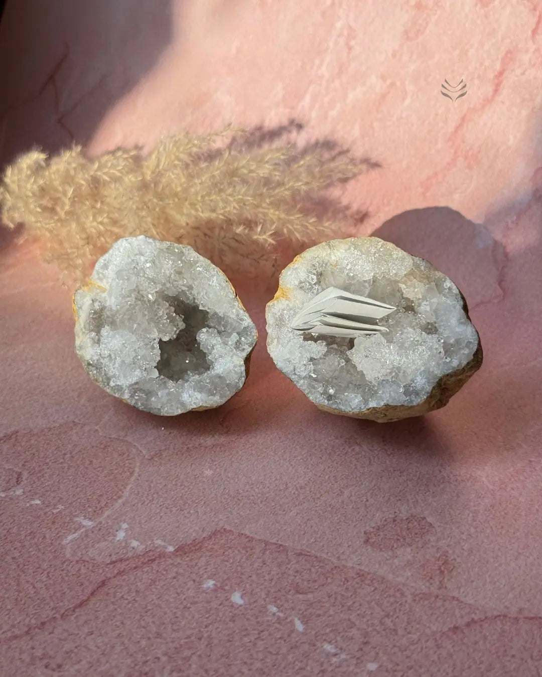 LightCoded Clear Quartz Manifestation Geode 