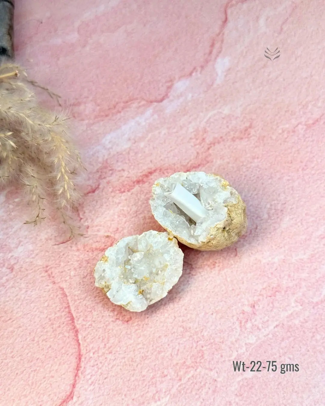 LightCoded Clear Quartz Manifestation Geode - Extra Small 