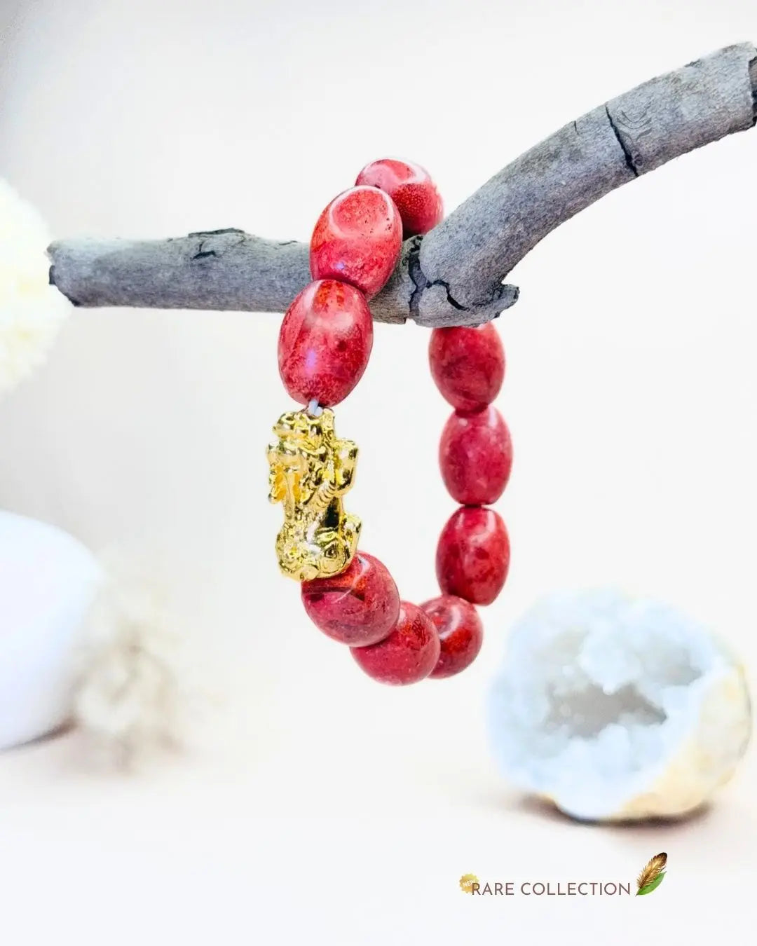 LightCoded Coral Bead Bracelet 