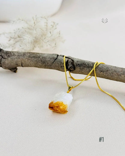 LightCoded Point Of Wealth - Citrine Pendant 