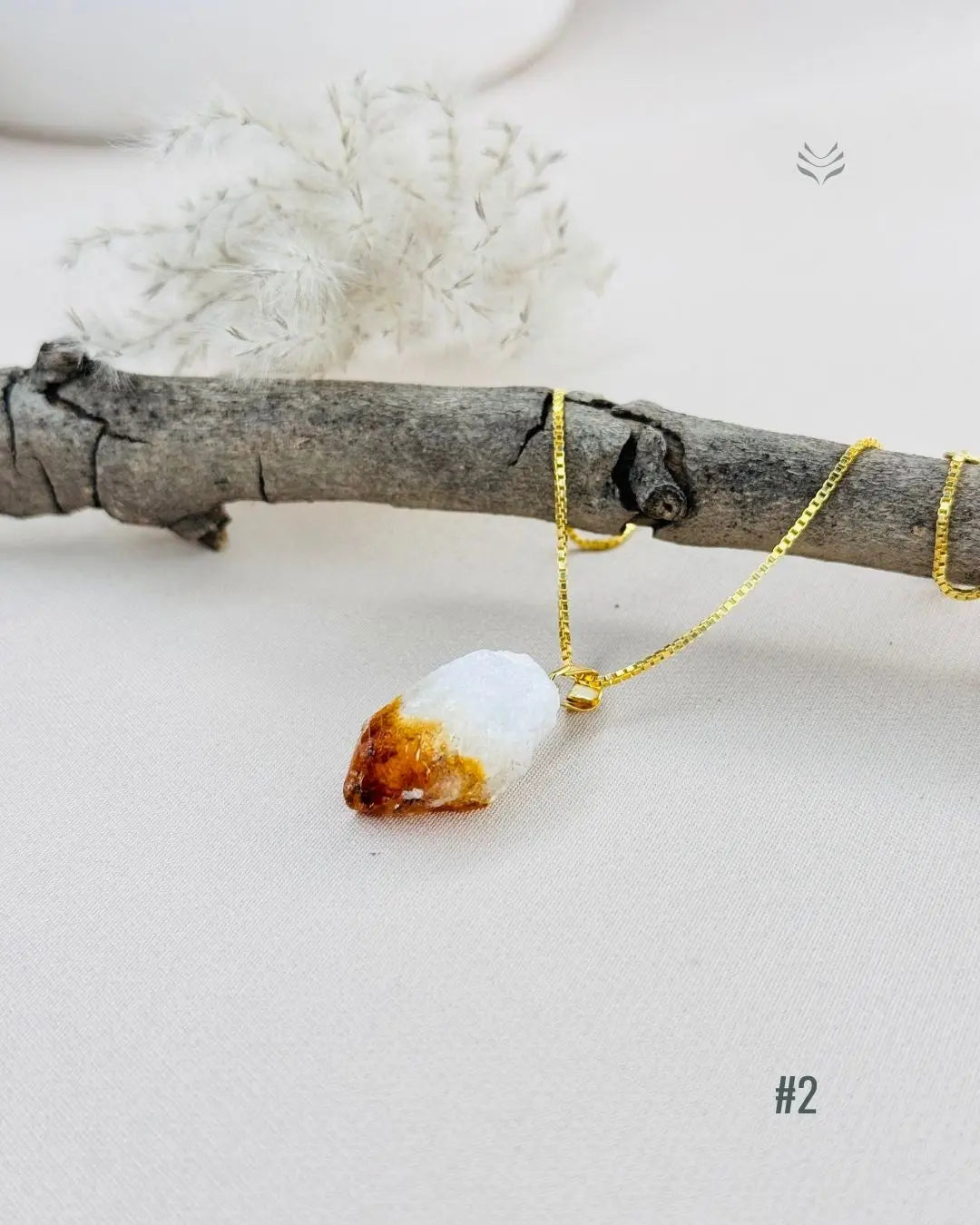 LightCoded Point Of Wealth - Citrine Pendant 