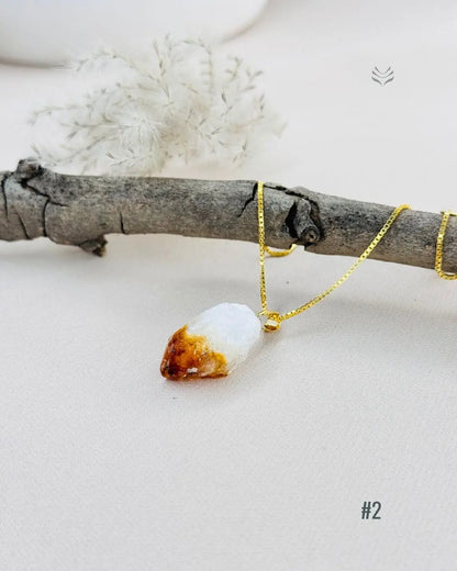 LightCoded Point Of Wealth - Citrine Pendant 