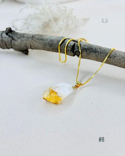 LightCoded Point Of Wealth - Citrine Pendant 