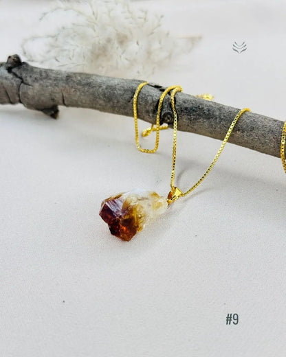 LightCoded Point Of Wealth - Citrine Pendant 