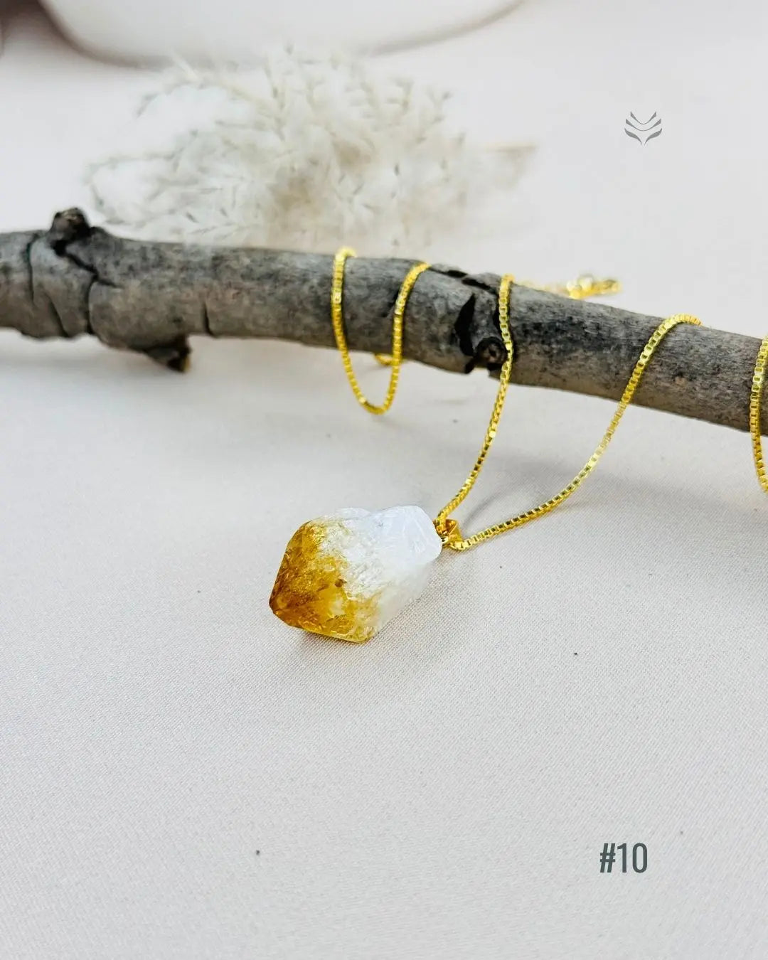 LightCoded Point Of Wealth - Citrine Pendant 