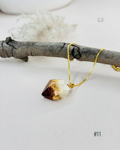 LightCoded Point Of Wealth - Citrine Pendant 