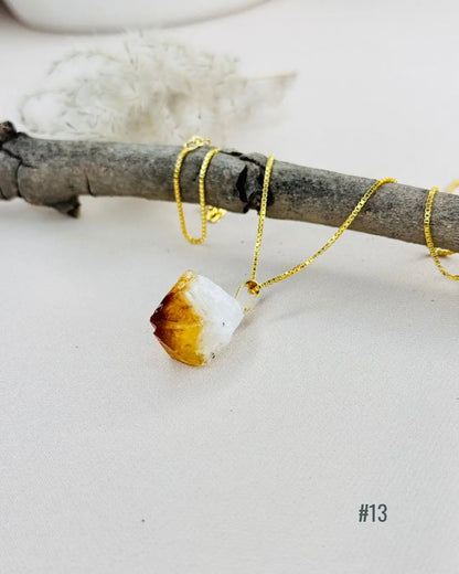 LightCoded Point Of Wealth - Citrine Pendant 