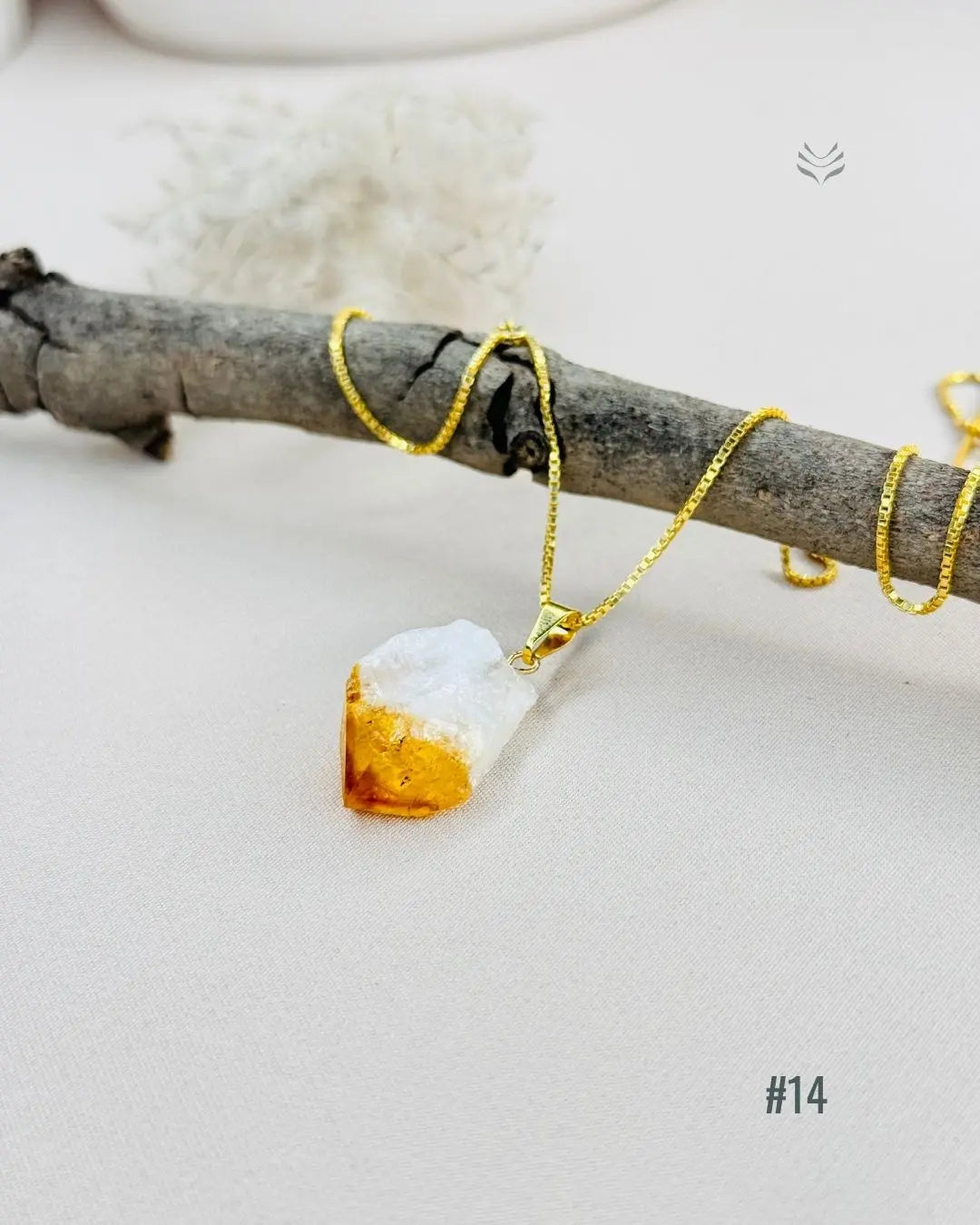 LightCoded Point Of Wealth - Citrine Pendant 