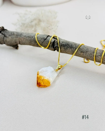 LightCoded Point Of Wealth - Citrine Pendant 