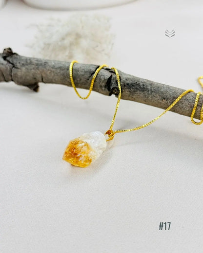 LightCoded Point Of Wealth - Citrine Pendant 