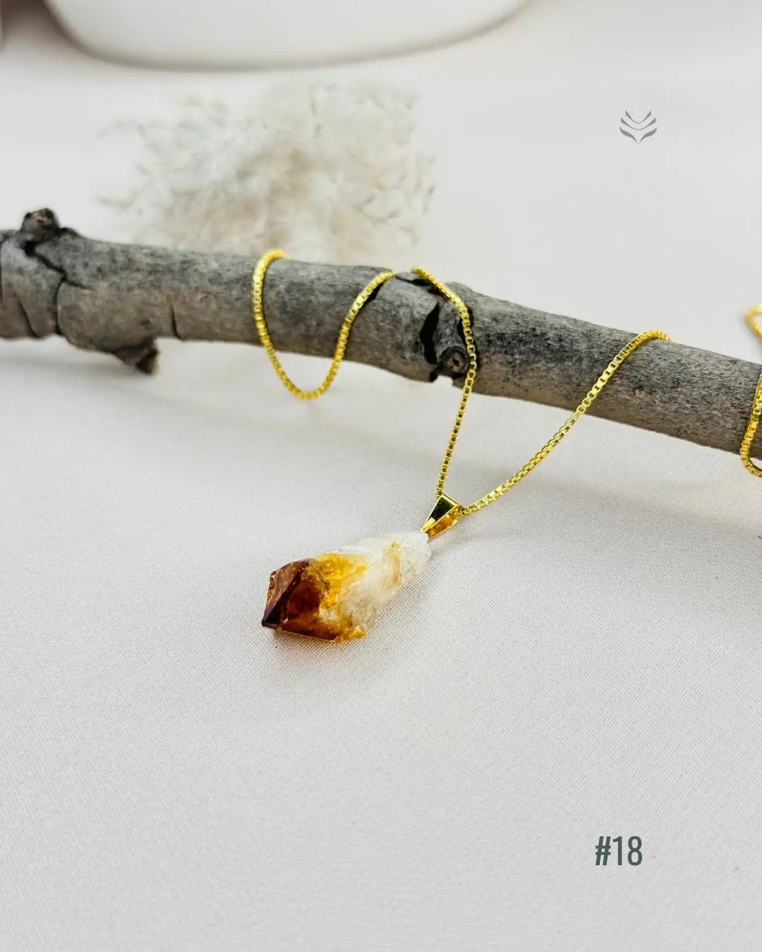 LightCoded Point Of Wealth - Citrine Pendant 