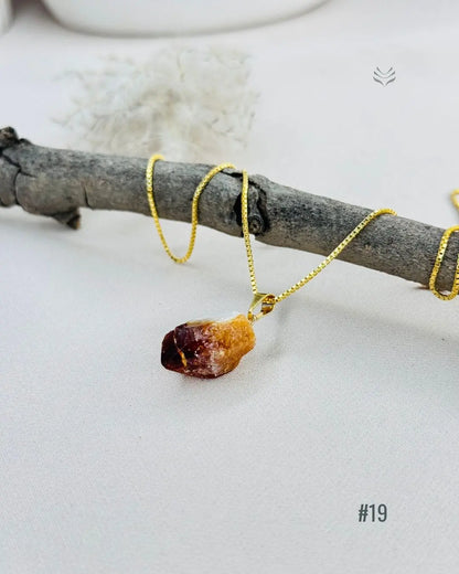 LightCoded Point Of Wealth - Citrine Pendant 