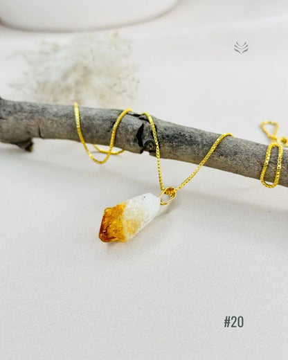 LightCoded Point Of Wealth - Citrine Pendant 