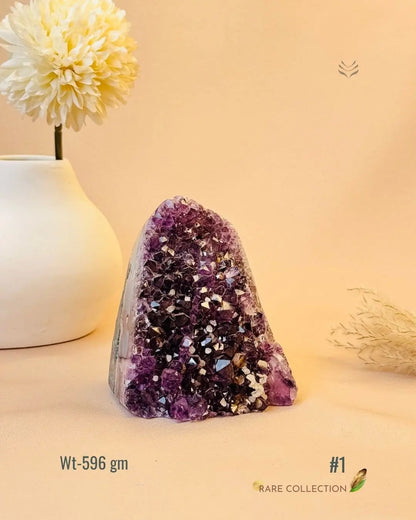 LightCoded Power & Wealth Amethyst Cluster 