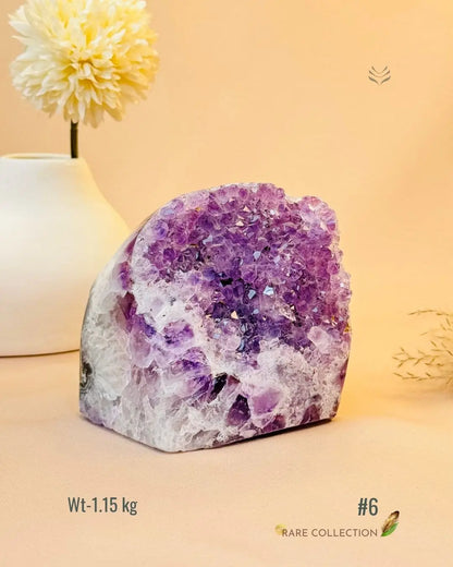 LightCoded Power & Wealth Amethyst Cluster 