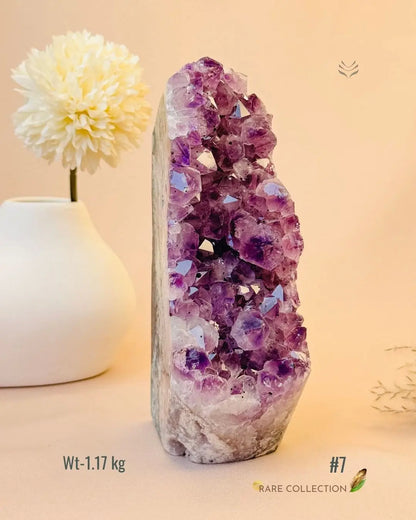 LightCoded Power & Wealth Amethyst Cluster 